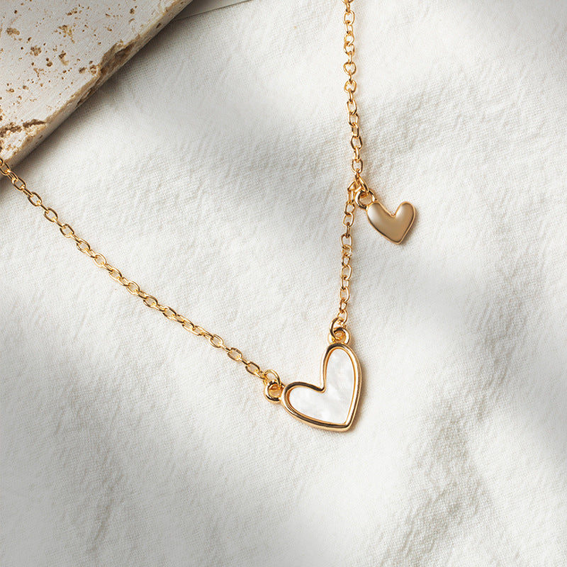 Collar de amor acrílico simple de moda para mujer, estilo geométrico de aleación