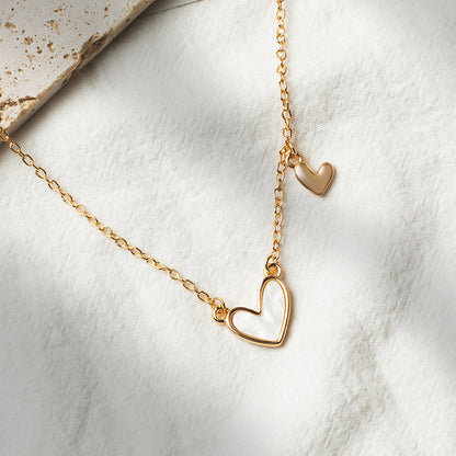 Collar de amor acrílico simple de moda para mujer, estilo geométrico de aleación
