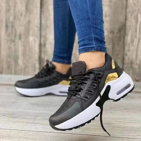 Women Casual Mesh Breathable Lace-Up Sneakers