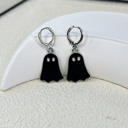 Women Fashion Cute Halloween Walking Ghost Earrings