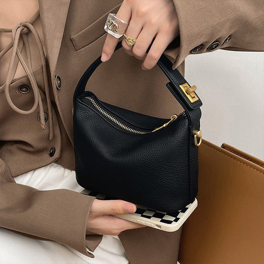 Bolso de mano de diseño de color sólido de moda