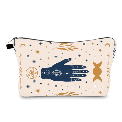 Bolsa de cosméticos sencilla y moderna con diseño de ojo malvado para mujer