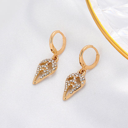 Halloween Women Fashion Exaggerated Grimace Earrings