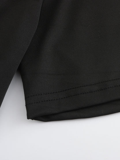 Camiseta corta ajustada con estampado de araña de estética gótica oscura