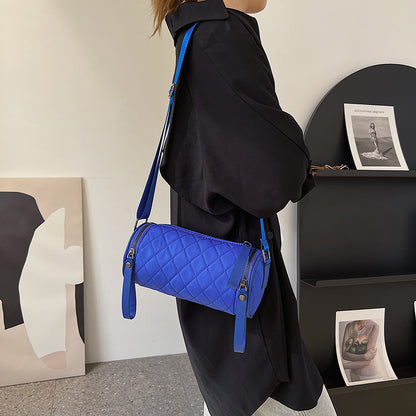 Bolso bandolera romboidal de color liso a la moda para mujer