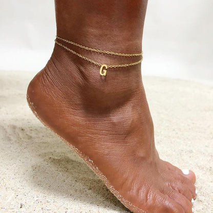 Women's Fashion Vacation Beach Double Anklet