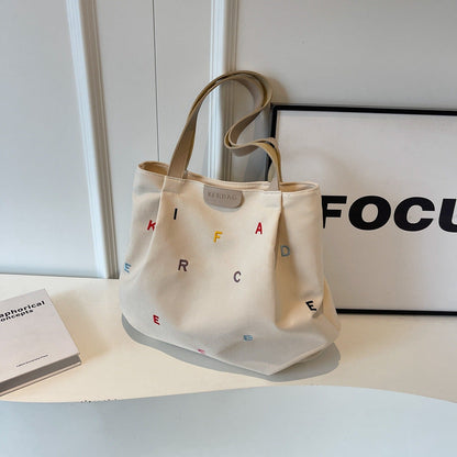 Women Fashionable Large Capacity Canvas Tote Bag
