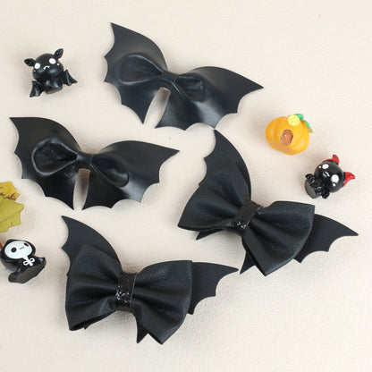 Children Kids Baby Halloween Cartoon Bat Wings Hair Clip
