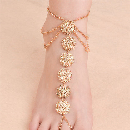 Bohemian Vintage Pearl Anklet for Women