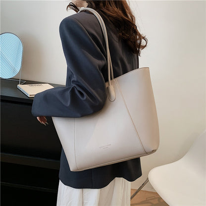 Bolso de mano vintage sencillo de gran capacidad