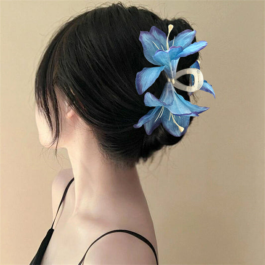 Épingle à cheveux pastorale pour femme Sweet Lily Grab Clip
