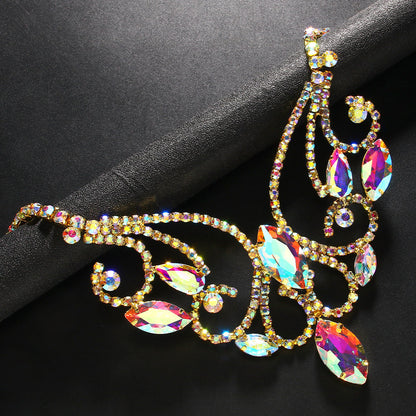 Women Fashion Bohemian Exaggerated Diamond Necklace