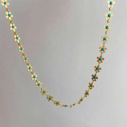 Collar floral de metal de moda para mujer