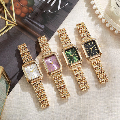 Women Fashion Casual Simple Square Quartz Watch