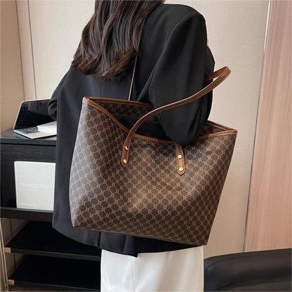 Bolso de mano informal de gran capacidad a la moda para mujer
