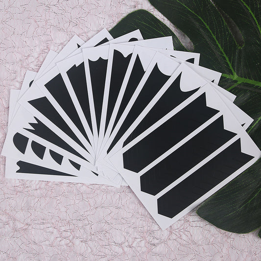 Autocollants pour ongles noirs French Manucure