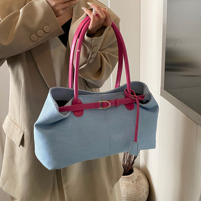 Bolso de mezclilla de gran capacidad de moda