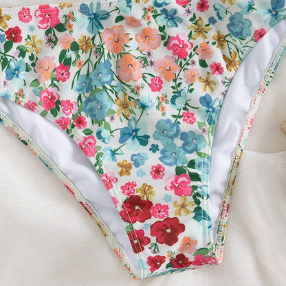 Ensemble de maillot de bain bikini à imprimé floral pour femme