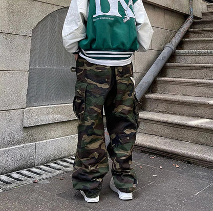 Men Fashion Casual Camouflage Cotton Blend Pants