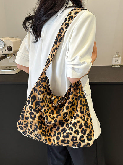 Bolso tote de lona informal de gran capacidad para mujer