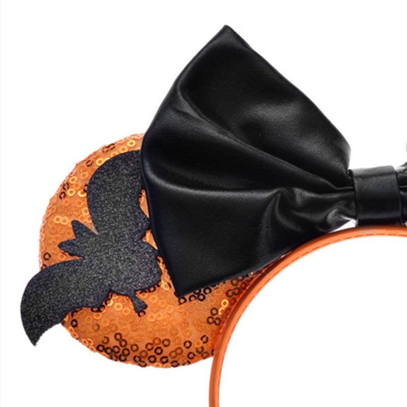 Bandeau chauve-souris à paillettes pour enfants Halloween