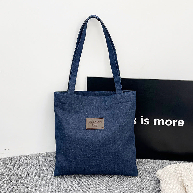 Fashionable Casual Large Capacity Denim Tote Bag