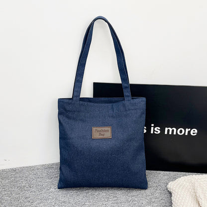 Fashionable Casual Large Capacity Denim Tote Bag