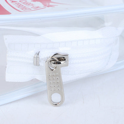 Bolsa de cosméticos de PVC transparente sencilla para mujer