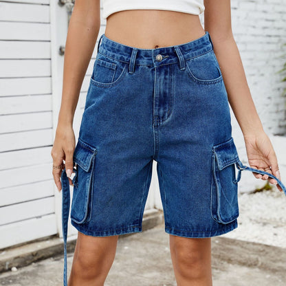 Women Summer Street Denim Shorts