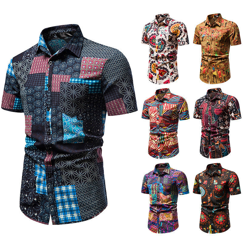 Camisa informal de verano para hombre para vacaciones en la playa