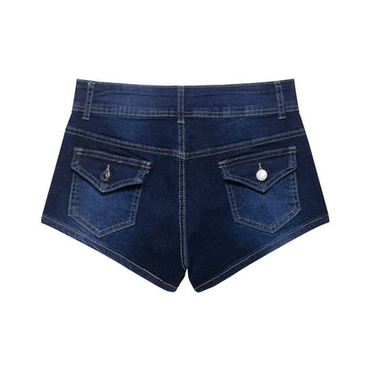 Women Fashion Sexy Low Waist Denim Shorts