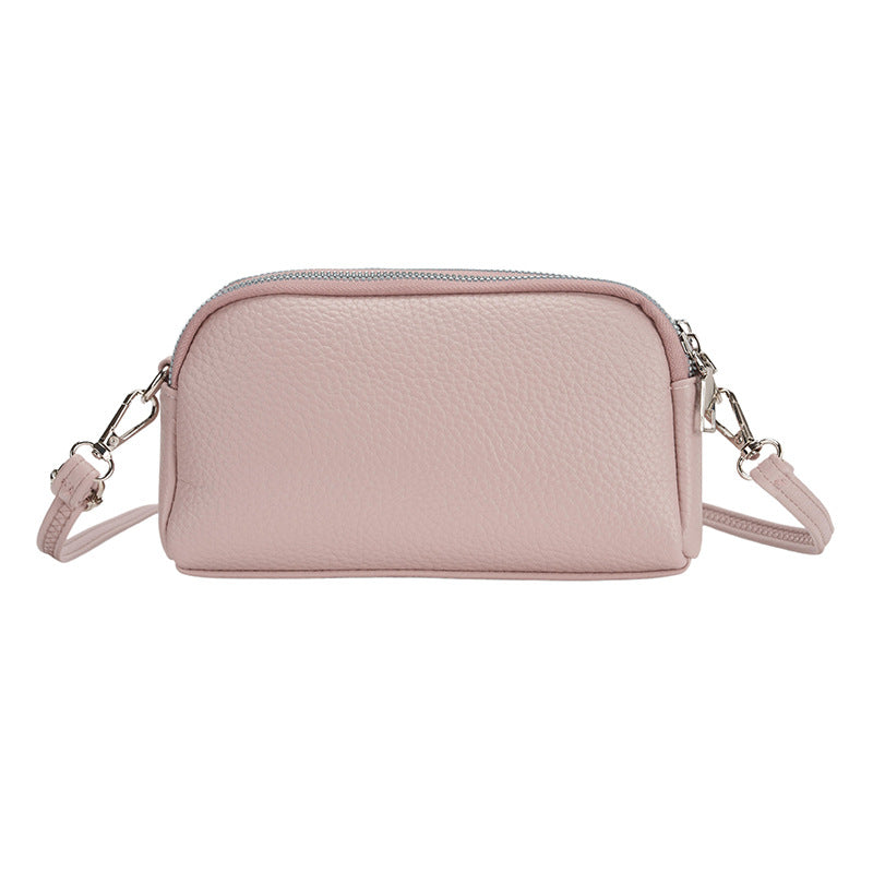 Women Casual Solid Color PU Leather Crossbody Bag