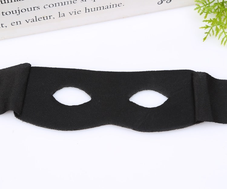 Masque de danse de scène Halloween Zorro Masque pour les yeux bandé