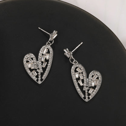 Boucles d'oreilles à strass tendance pour femmes