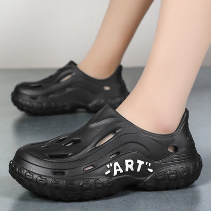 Zapatos casuales transpirables de color sólido y antideslizantes para hombre