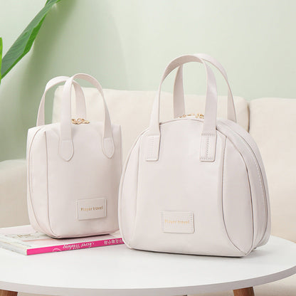 Bolsa de cosméticos portátil, sencilla y moderna, de gran capacidad para mujer.