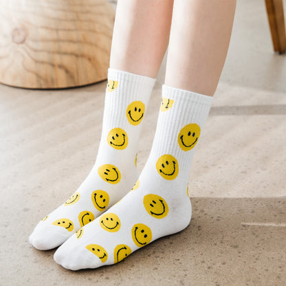 Calcetines de mujer con carita sonriente