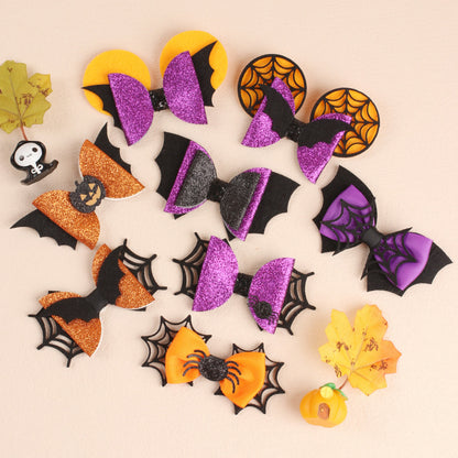 Children Kids Baby Halloween Cartoon Bat Wings Hair Clip Accessories