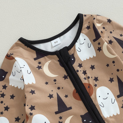 Pelele de Halloween de manga larga para niños y niñas