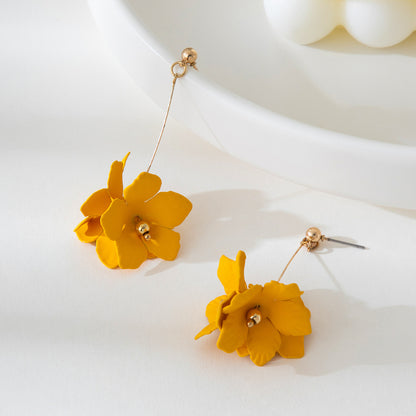 Women Fashion Elegant Floral Earrings