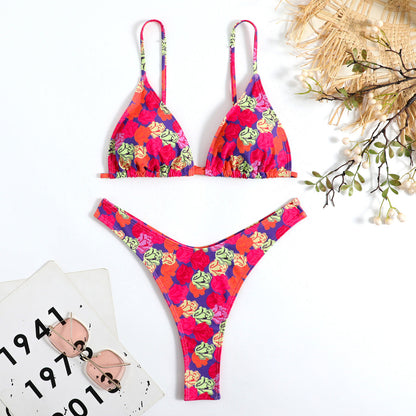 Women Sexy Floral Print Bikini
