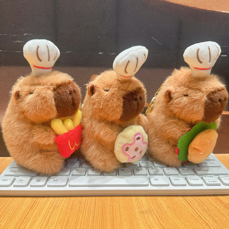 Adorable llavero de peluche con colgante para bolso y personajes coloridos