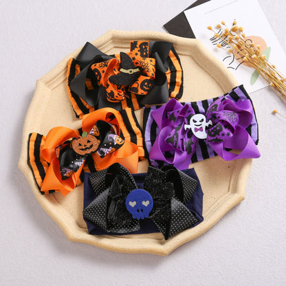 Children Kids Baby Halloween Cartoon Pumpkin Headband
