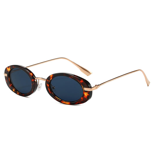 Women Retro Small Frame Oval Sunglasses Fashion Glasses for Women