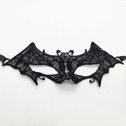 Masque de mascarade simple en dentelle noire pour femme, idéal pour une fête