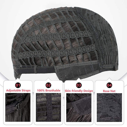 Women Fashion Short Straight Bobo Head Wig