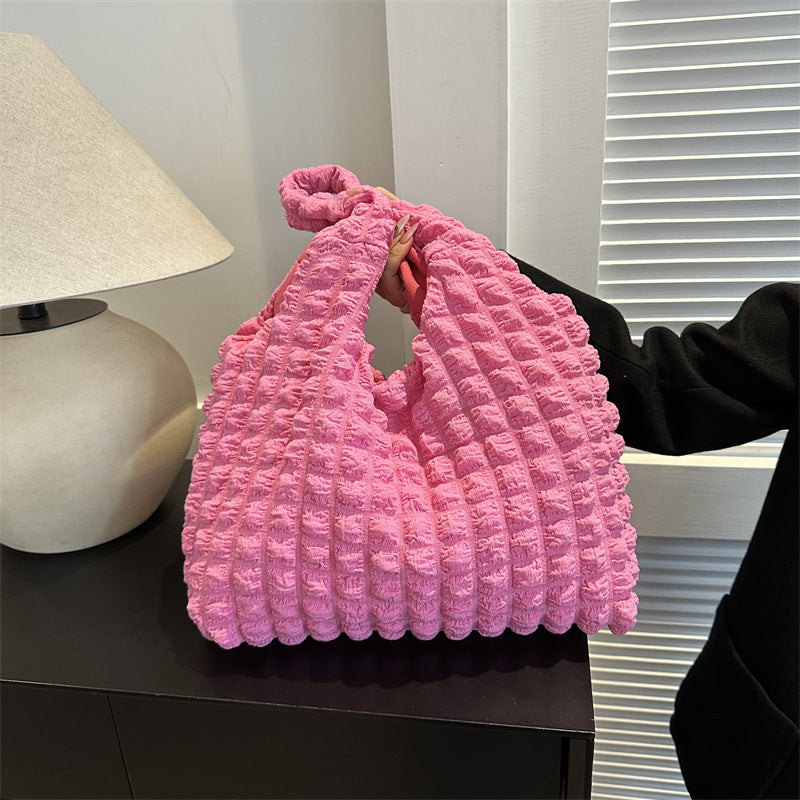 Bolso de mano plisado informal de moda para mujer