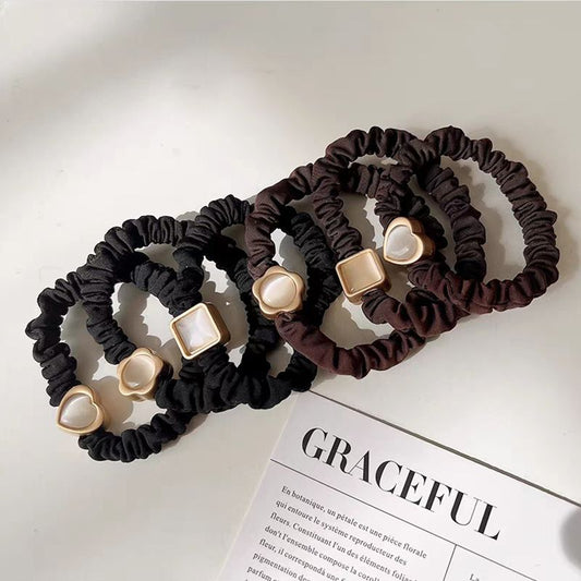 Women Fashion Solid Color Cat Eye Hair Ring