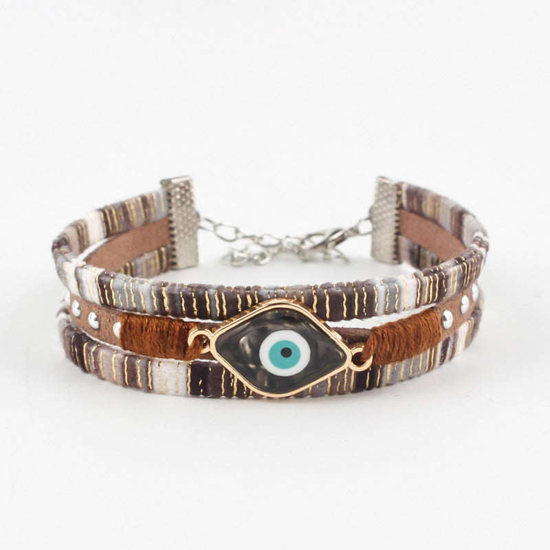 Bohemian Evil Eye Personalized Bracelet