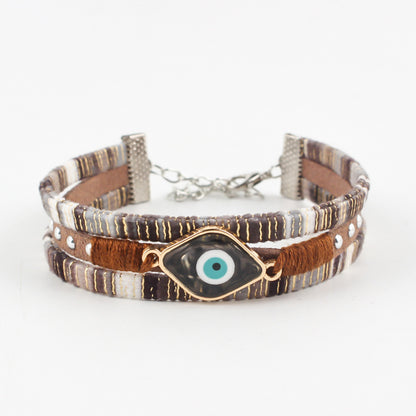 Bohemian Evil Eye Personalized Bracelet